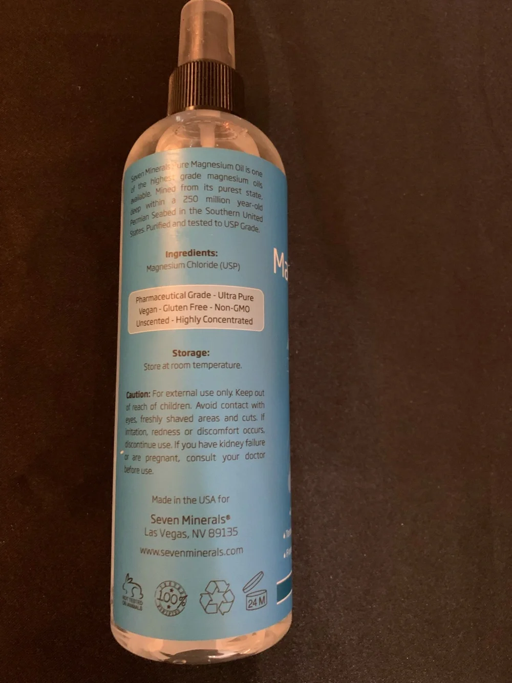 Pure magnesium oil